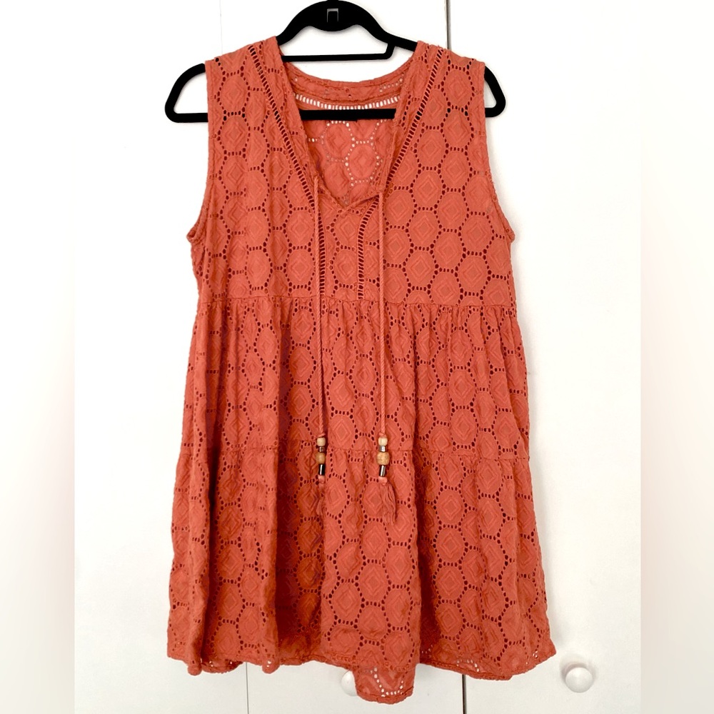 Zingara ( Mexican swimsuit brand ) adorable eyelet orange coverup